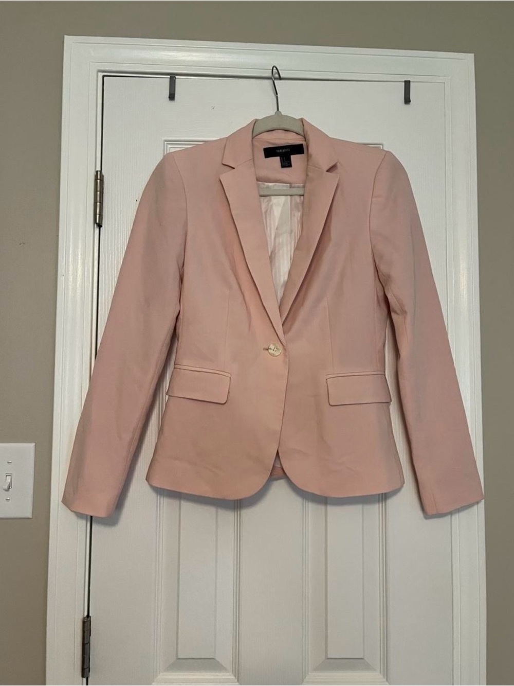 Forever 21 Light Pink Single-Button Blazer